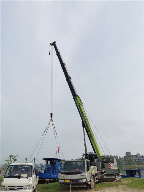 甘洛县桥梁建设吊装案例